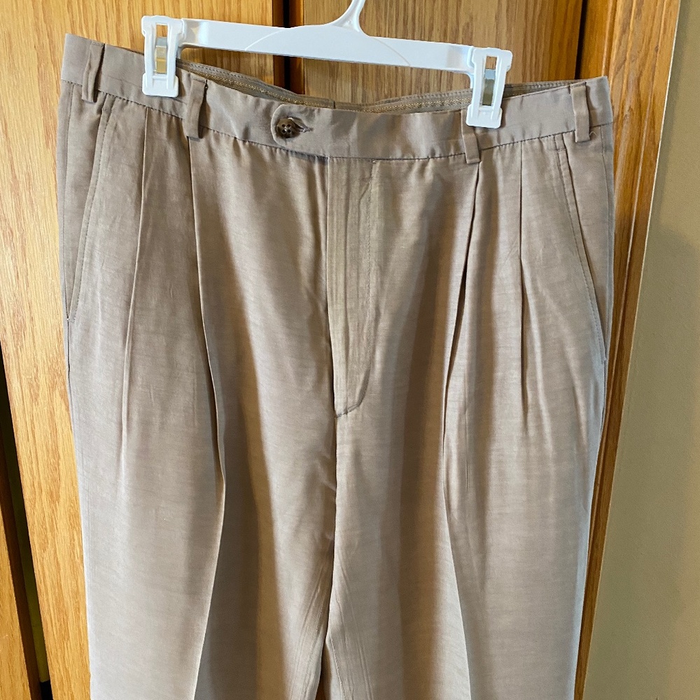 Zanella Men's pants.  Tan.  Spring/Summer.  36x31